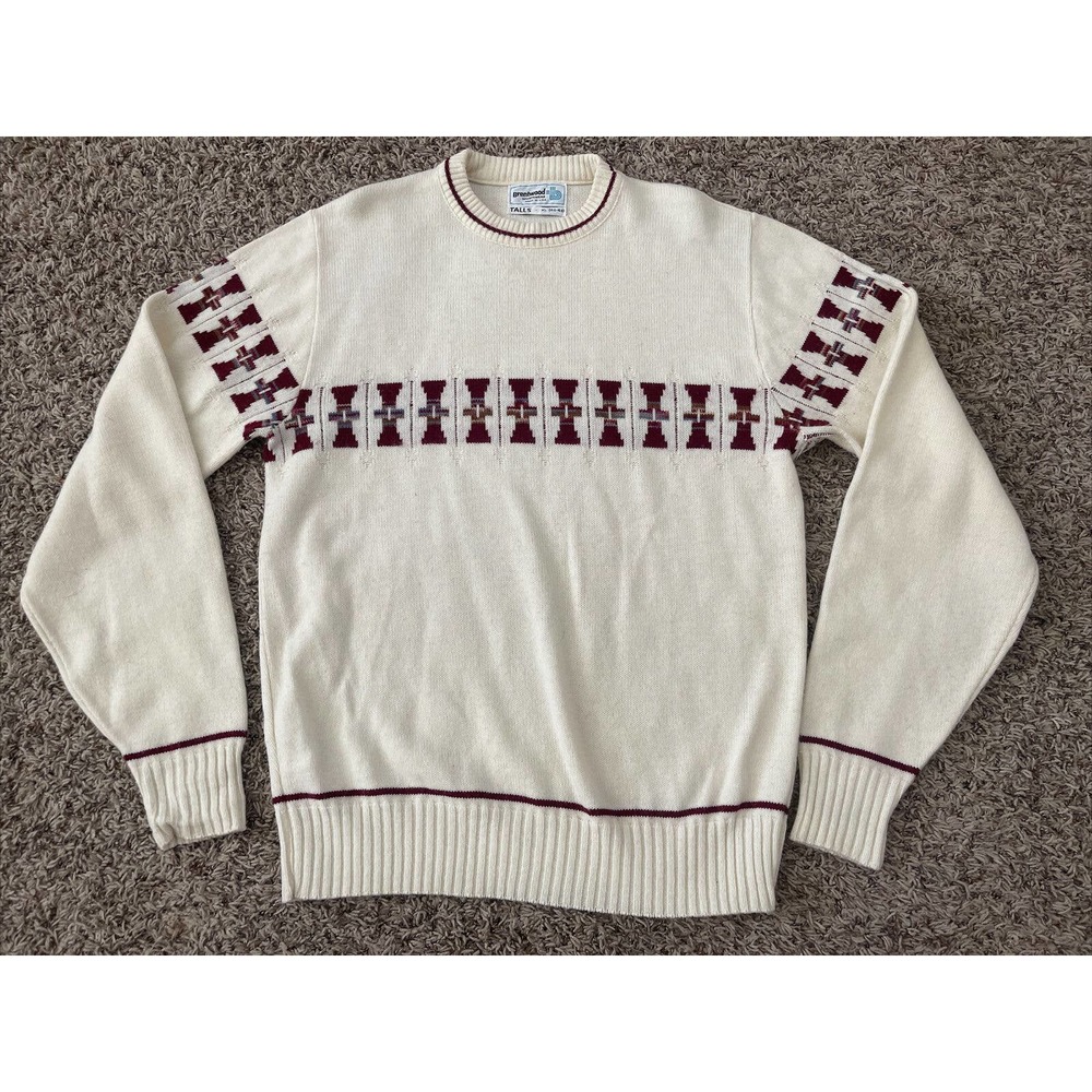 Vintage Brentwood Sportswear Talls XL Mens USA Made Sweater VTG